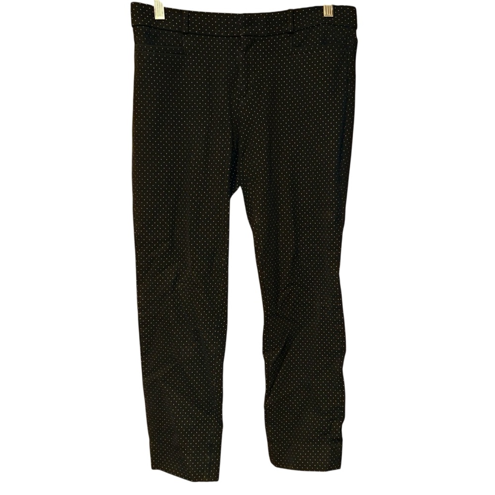 Banana Republic‎ Sloan Ankle Pants Women’s Black Polka Dot Slim Fit Size 4